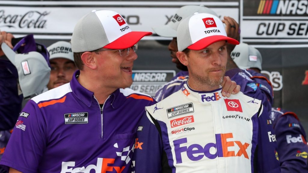 NASCAR insiders predict Denny Hamlin has ‘at least one more’ career win NASCAR insiders predict Denny Hamlin has ‘at least one more’ career win