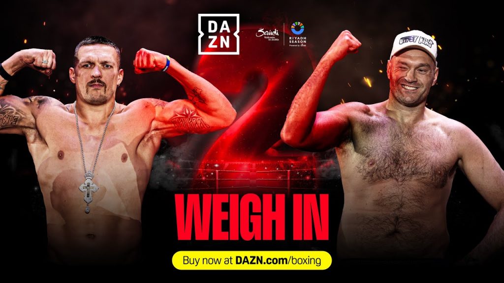 Oleksandr Usyk vs Tyson Fury 2 weigh-in results and video Oleksandr Usyk vs Tyson Fury 2 weigh-in results and video