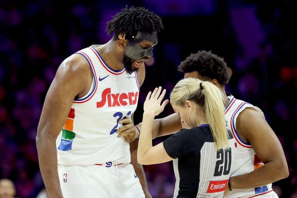 Joel Embiid ejected in 76ers-Spurs for arguing call after Victor Wembanyama draws charge
