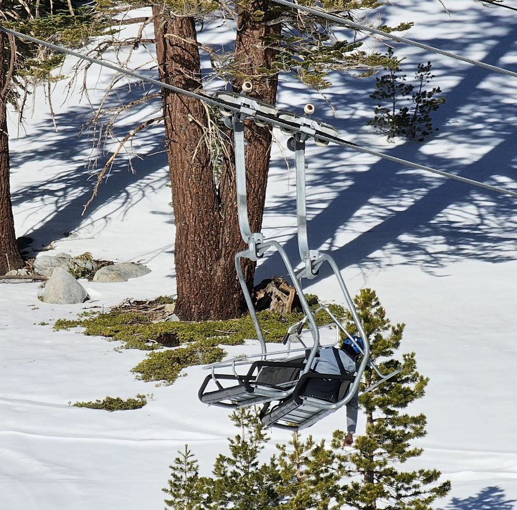 Chairs Collide on Comet Express at Heavenly