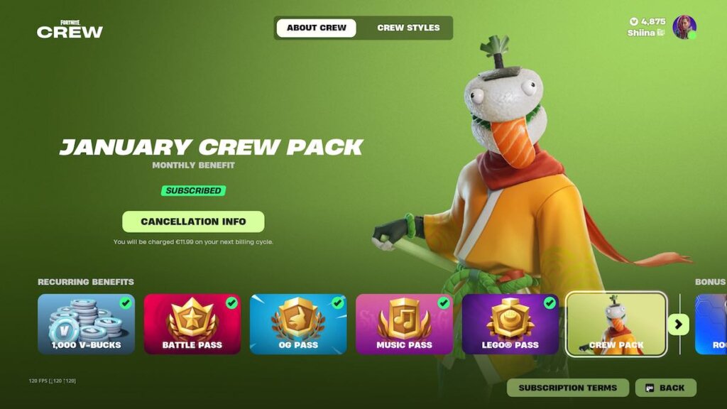 What’s in the Fortnite Crew January 2025? What’s in the Fortnite Crew January 2025?