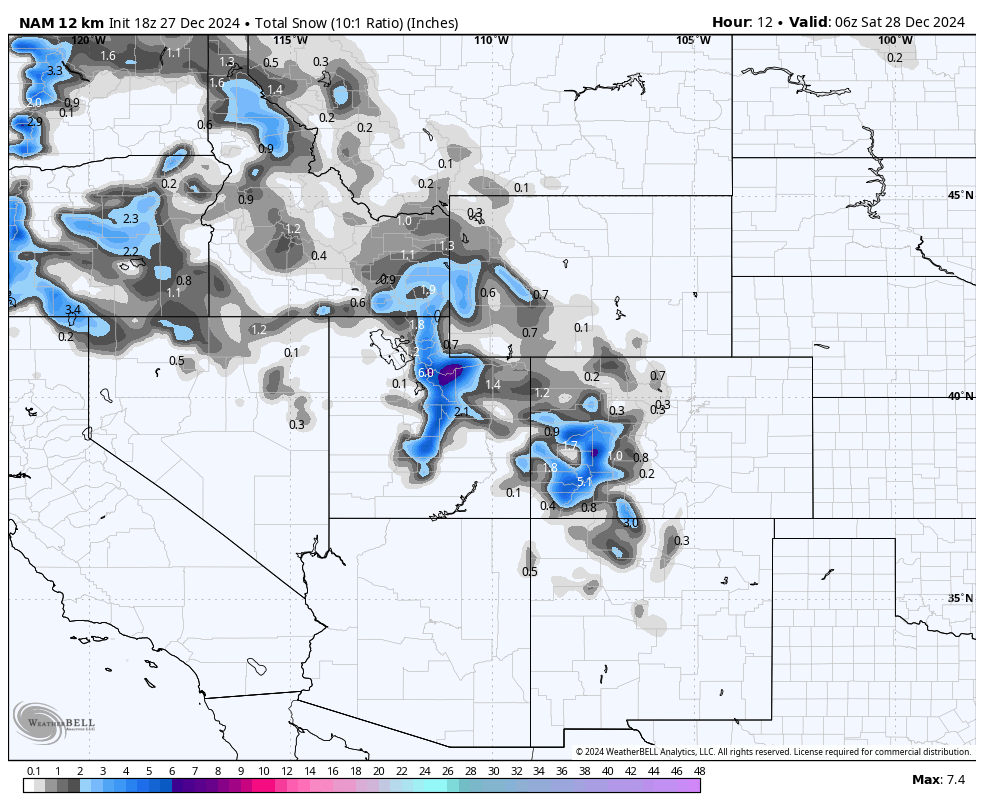 Wyoming, Utah, and Colorado Will Grab 15-25 Inches This Weekend
