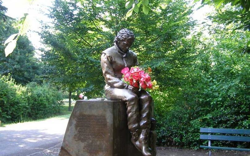 Ayrton Senna's monument vandalized, statue remains intact Ayrton Senna's monument vandalized, statue remains intact