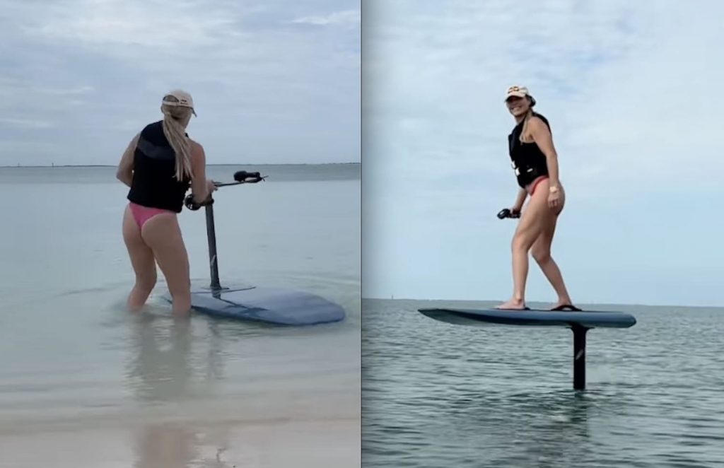 Lindsey Vonn Celebrates The New Year Foilboarding & Training Lindsey Vonn Celebrates The New Year Foilboarding & Training
