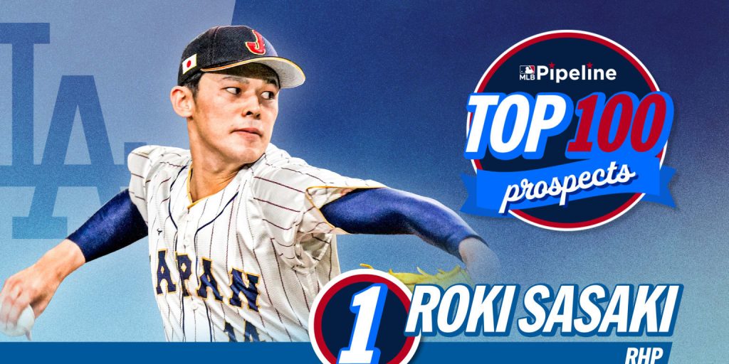 With Sasaki No. 1 overall, LA boasts 6 on new Top 100 Prospects list