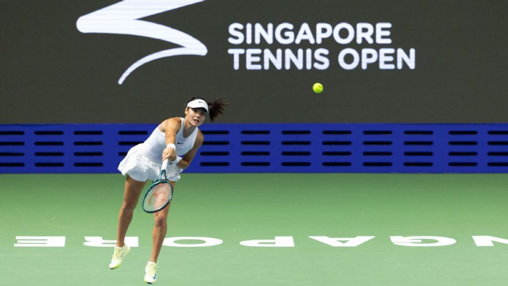 'It's ironic': Raducanu feels early Singapore exit surpassed AO display 'It's ironic': Raducanu feels early Singapore exit surpassed AO display
