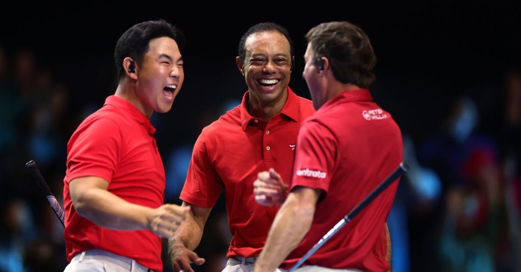 Tiger Woods, Tom Kim score TGL win in more ways than one against Rory McIlroy, Boston