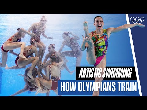 So How Do Artistic Swimmers Train? | How Olympians Train | Olympics