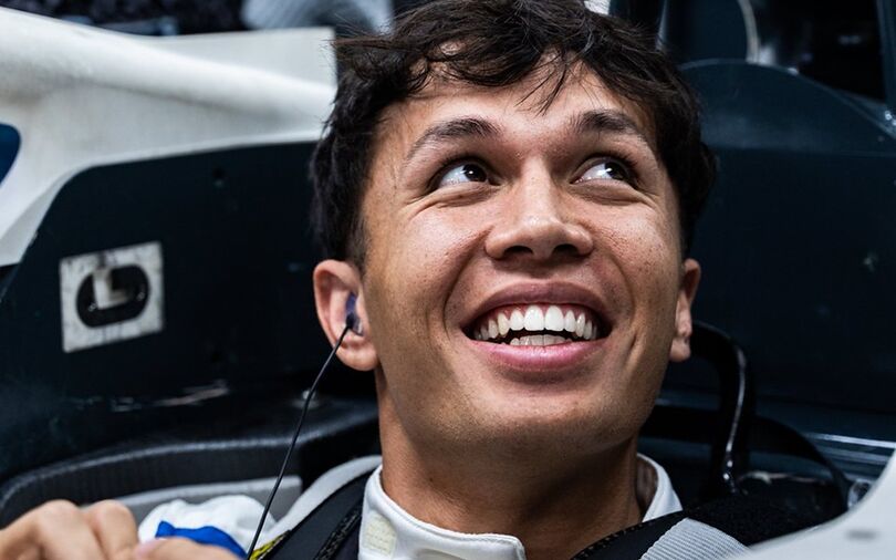 Albon completes seat fit at Williams