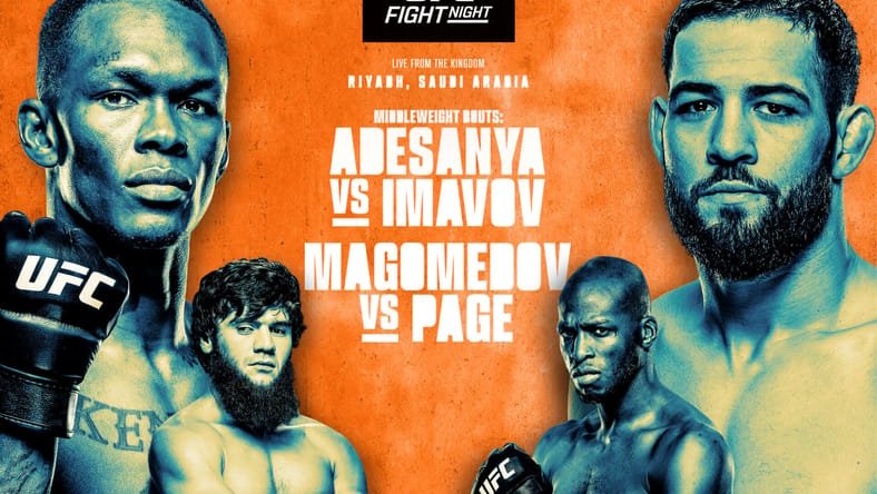 UFC Fight Night 250: Adesanya vs Imavov live results