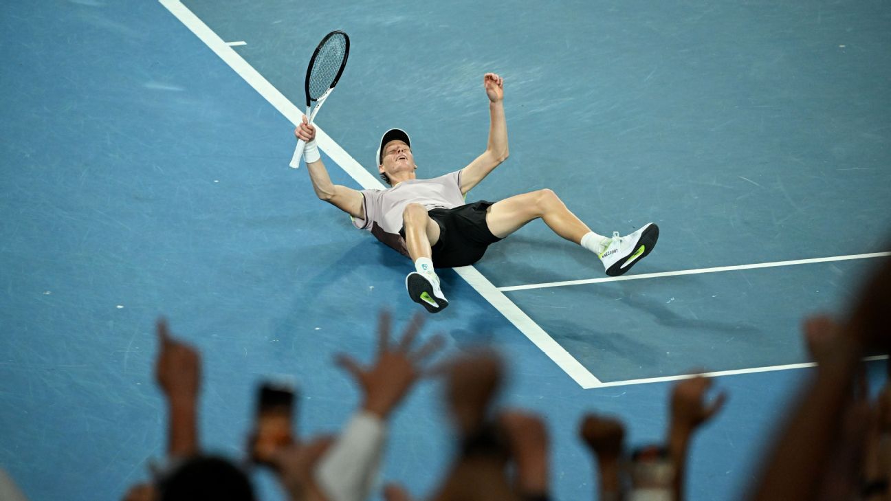 Sinner rallies vs. Medvedev, wins Australian Open