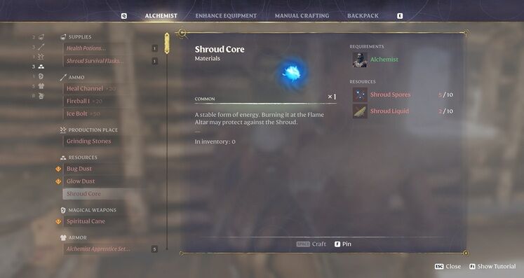 The Best way to get Shroud Cores in Enshrouded