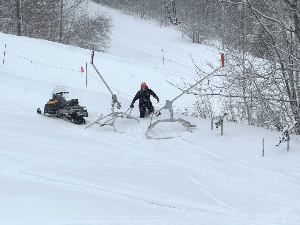 Snowmaking on Morse