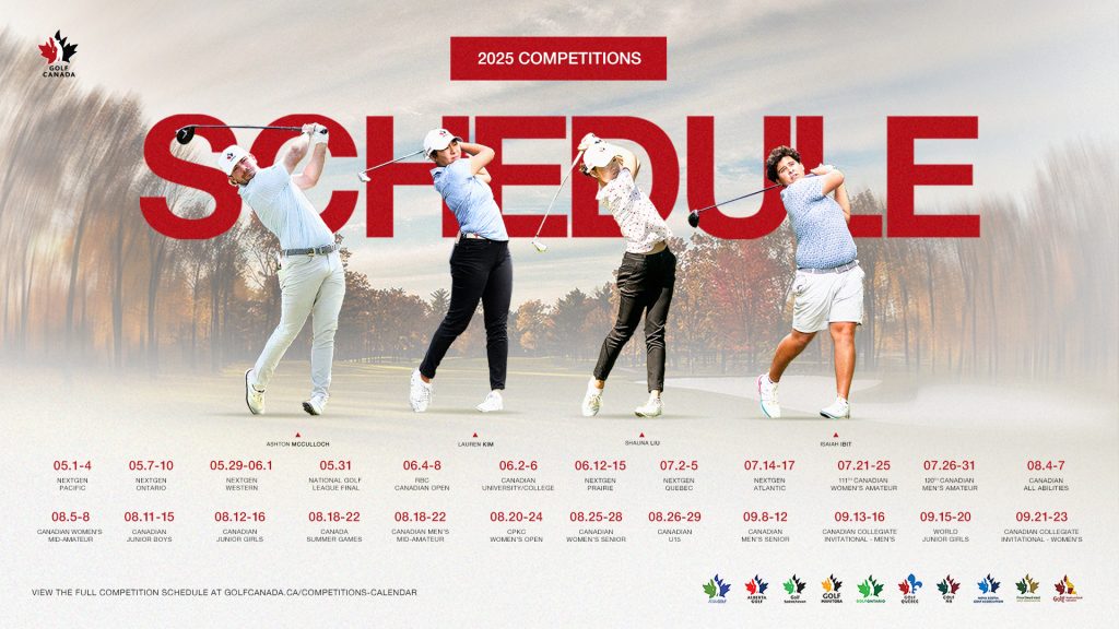 Golf Canada releases 2025 Championship Schedule Golf Canada releases 2025 Championship Schedule