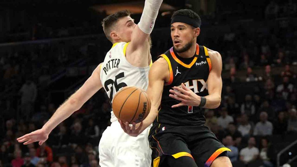 Booker scores 47, Allen forces OT with 3-pointer at buzzer in Suns’ win over Jazz