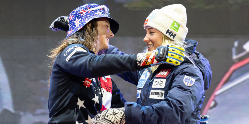 Macuga & Vickhoff Lie Celebrate World Championship Bronze with Family