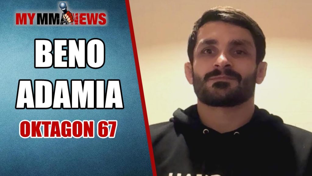 Beno Adamia embracing the “challenge” of fighting flyweight champion Sam Creasey at OKTAGON 67