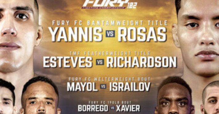 Fury FC 102 Fight Card Featuring Raul Rosas Jr.’s Older Brother & Toughest Mfer Belt