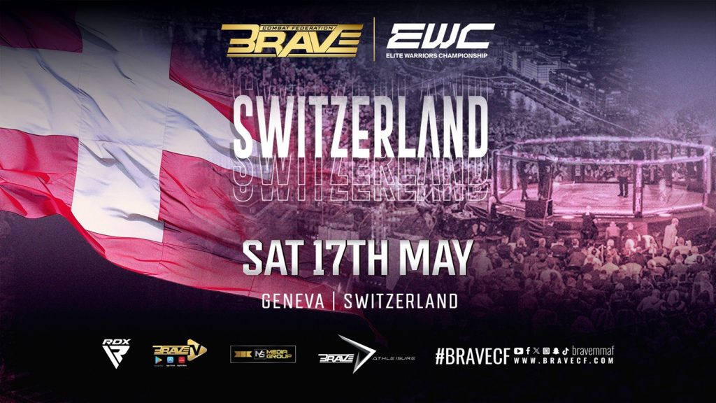 BRAVE Combat Federation to debut in Switzerland with record-breaking BRAVE CF 94