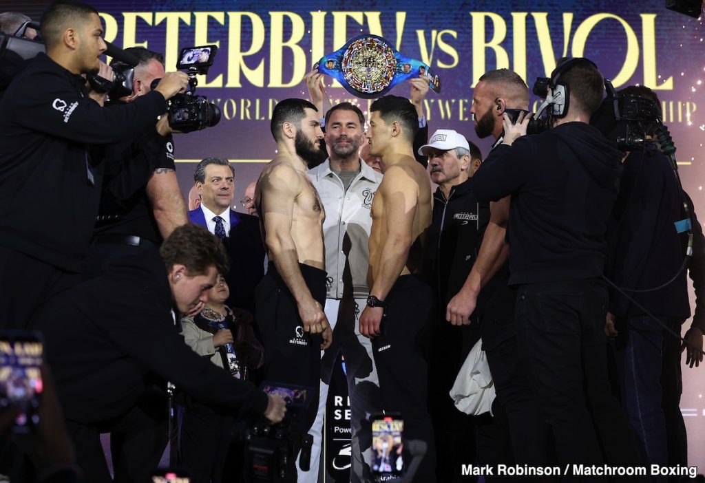 DAZN PPV Official Weights: Beterbiev vs. Bivol 2 – For Saturday DAZN PPV Official Weights: Beterbiev vs. Bivol 2 – For Saturday