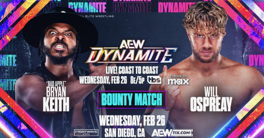 Will Ospreay vs. Bryan Keith & More Announced For 2/26 AEW Dynamite, Updated Card