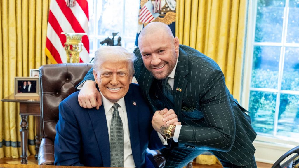 Conor McGregor meets Donald Trump at the White House Conor McGregor meets Donald Trump at the White House