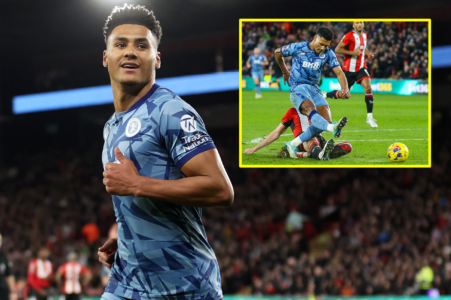 Ollie Watkins becomes first player in Europe to hit milestone record as Aston Villa embarrass Sheffield United