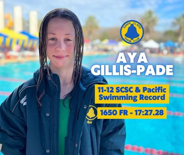 Aya Gillis-Pade Breaks Pacific Swimming Record in the 1650 Free by 6+ Seconds