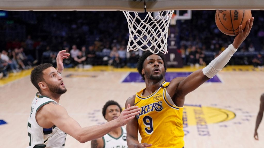 Bronny James sets new highs for depleted Lakers in loss to Bucks Bronny James sets new highs for depleted Lakers in loss to Bucks