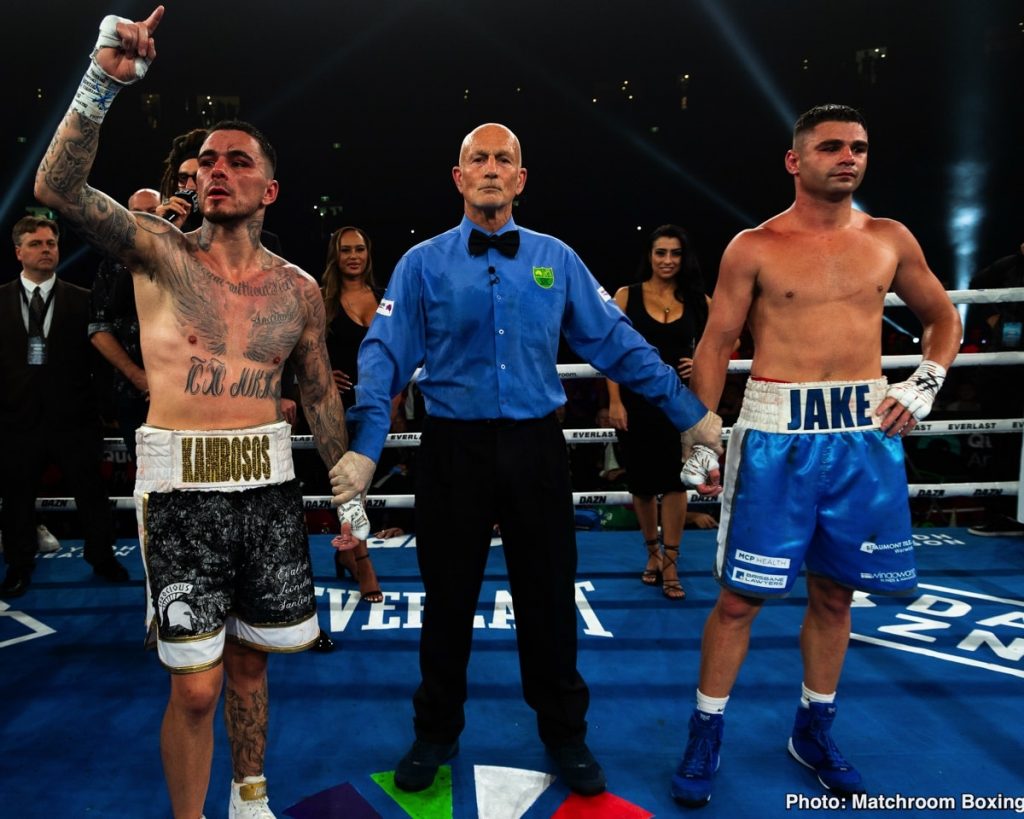 Kambosos Defeats Wyllie, Brown Upset Victory Over Nicolson in Sydney Kambosos Defeats Wyllie, Brown Upset Victory Over Nicolson in Sydney