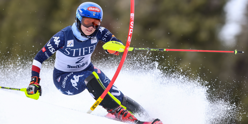 Mikaela Shiffrin Dominates the First Run of the Stifel World Cup Finals Slalom; Globe Contention Intensifies