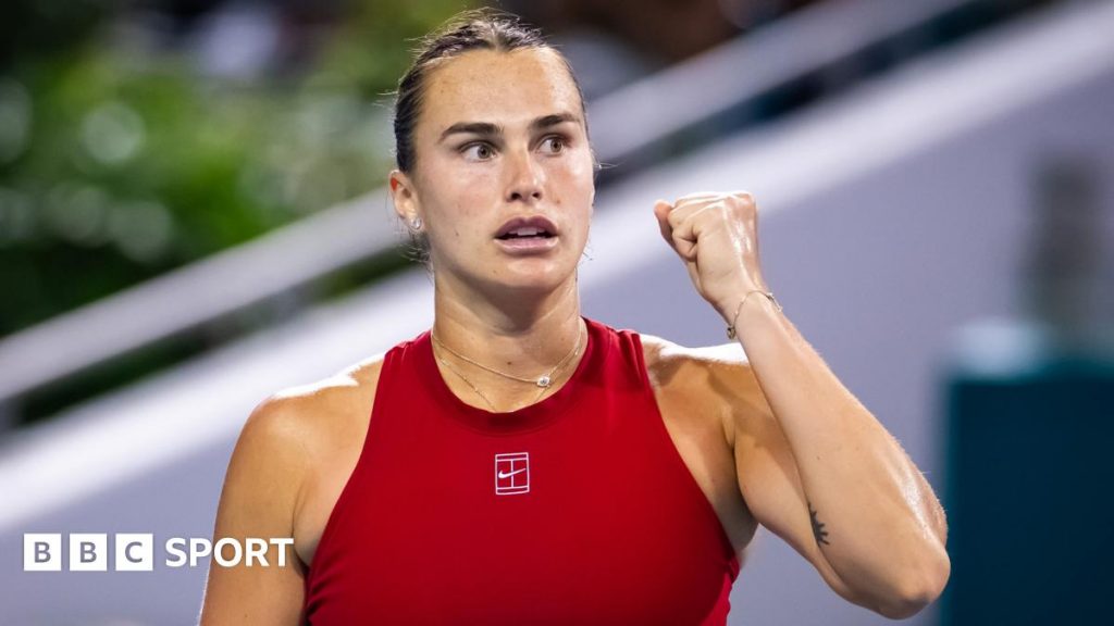 Sabalenka powers past Paolini to reach Miami final