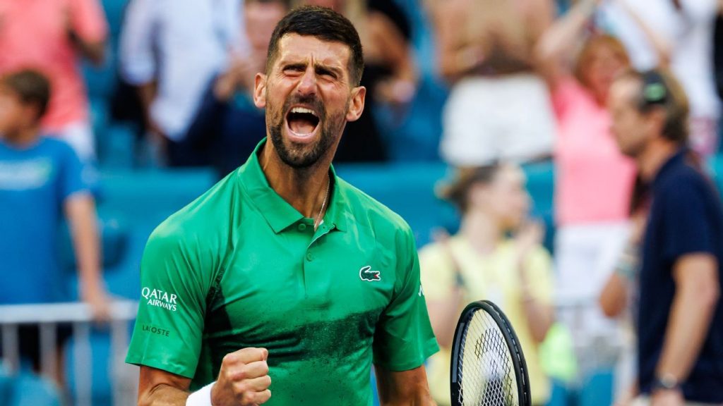 Djokovic rolls into Miami semis; Sabalenka in final Djokovic rolls into Miami semis; Sabalenka in final