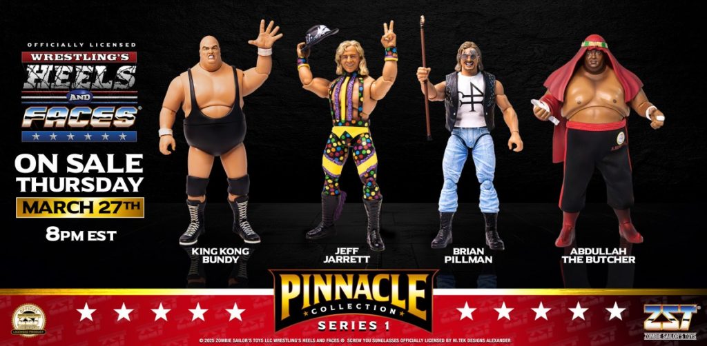 Pre-Orders Open for Zombie Sailor Toys’ Heels And Faces Pinnacle Collection Pre-Orders Open for Zombie Sailor Toys’ Heels And Faces Pinnacle Collection
