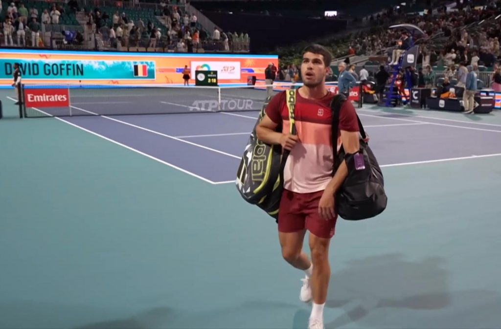 Picture: Carlos Alcaraz trains on clay ahead of Monte Carlo