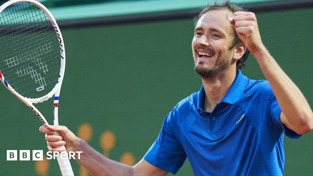 Medvedev battles cramp in win over Khachanov in Monte Carlo Medvedev battles cramp in win over Khachanov in Monte Carlo