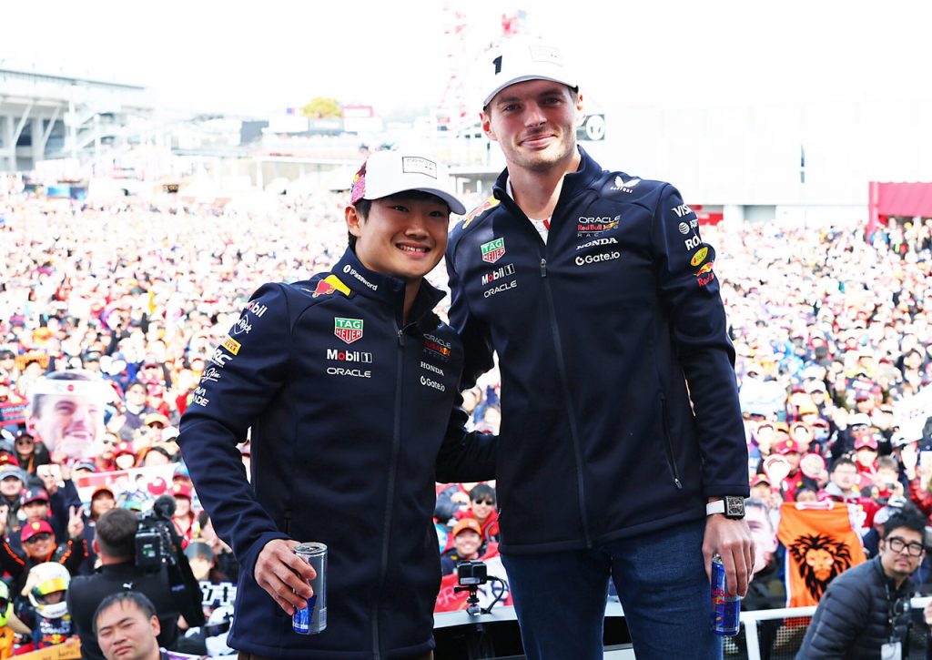 Yuki Tsunoda calls Max Verstappen’s ability to handle extreme Red Bull setup “incredible” Yuki Tsunoda calls Max Verstappen’s ability to handle extreme Red Bull setup “incredible”