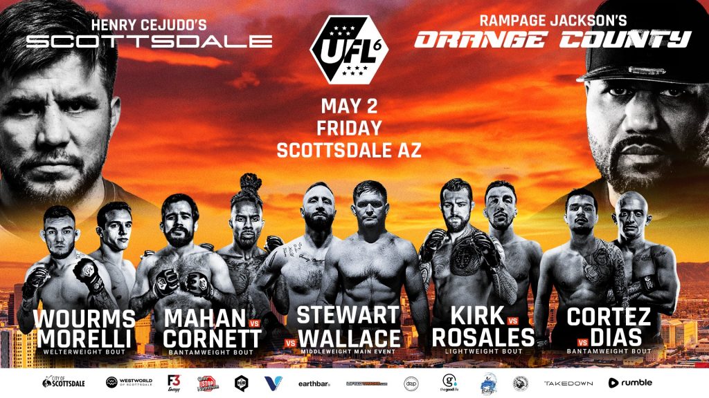 Henry Cejudo and ‘Rampage’ Jackson lead Scottsdale vs. Orange County clash at UFL 6