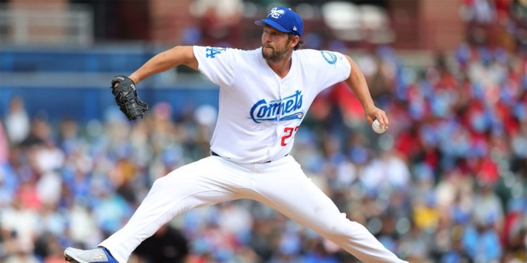 Kershaw K's 2 over 3 scoreless in first rehab start