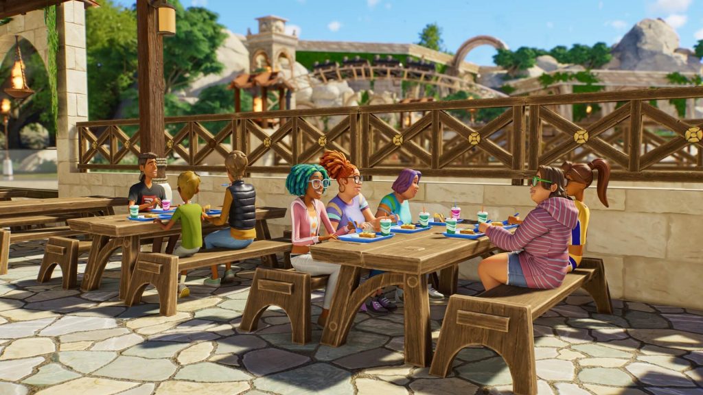 Planet Coaster 2 Update 4 adds new restaurants and pool customisation