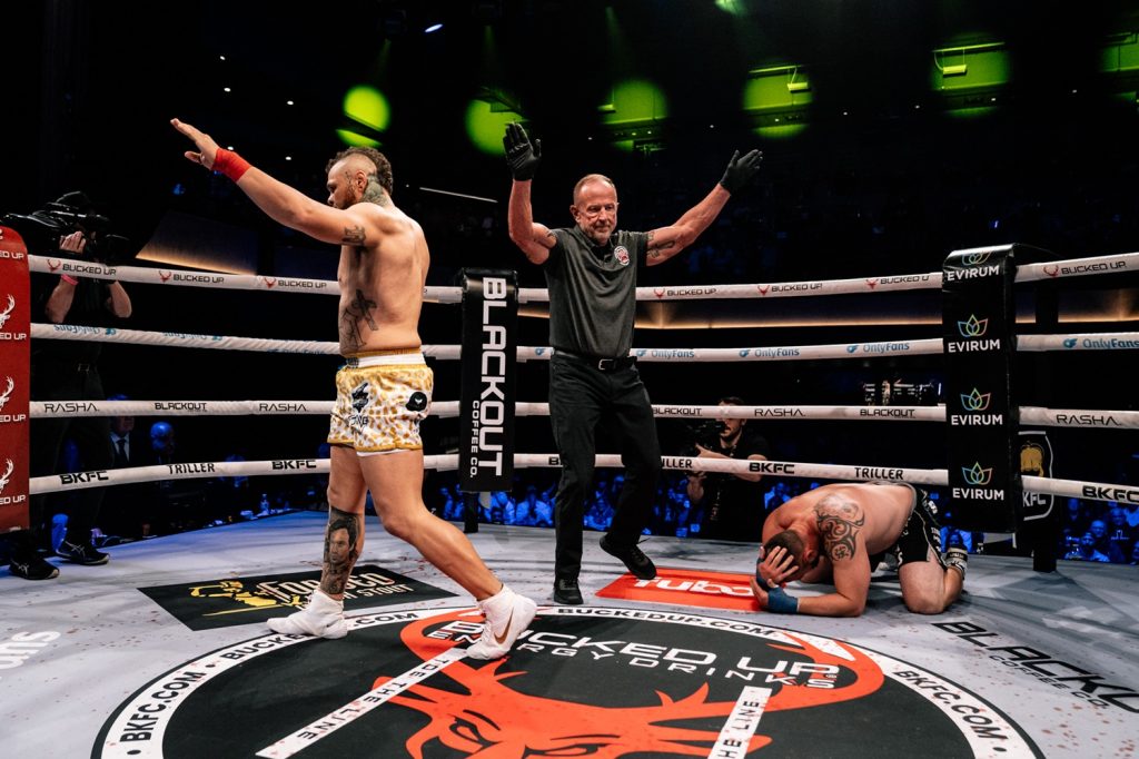 Marcus Edwards finishes Dakota Cochrane in 68 seconds at BKFC Fight Night Omaha