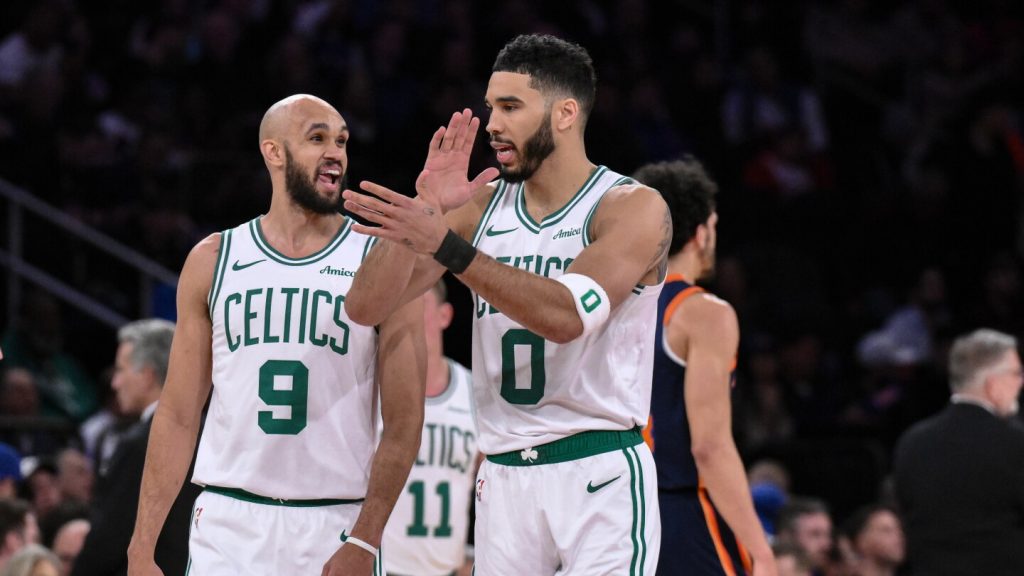 Derrick White scores 30, Tatum stays in game after fall and Celtics beat Magic 103-86 in Game 1 Derrick White scores 30, Tatum stays in game after fall and Celtics beat Magic 103-86 in Game 1