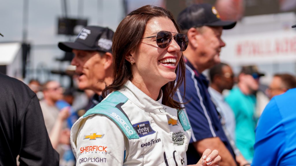 Despite late crash, Katherine Legge still has reasons for optimism after strong Talladega run Despite late crash, Katherine Legge still has reasons for optimism after strong Talladega run