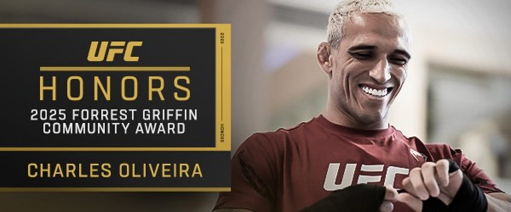 Charles Oliveira named 2025 recipient of Forrest Griffin Community Award Charles Oliveira named 2025 recipient of Forrest Griffin Community Award