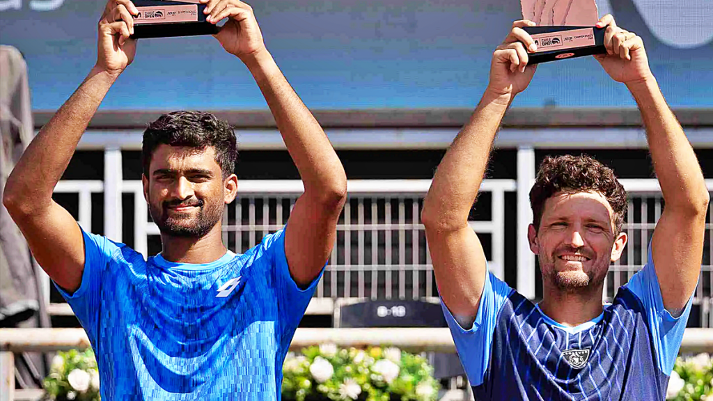 Rithvik Bollipalli wins ATP doubles title in Chile Rithvik Bollipalli wins ATP doubles title in Chile