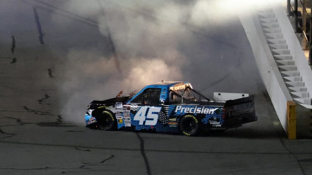 Watch: Scary crash occurs in NASCAR Truck Series race at Texas Watch: Scary crash occurs in NASCAR Truck Series race at Texas